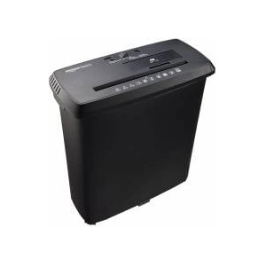 Amazon strip cut document shredder, 8 sheets, for A4 documents, CDs and credit cards, 13l collection container, black - S120-D
