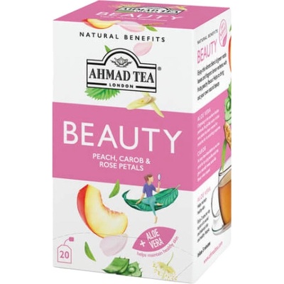Ahmad Tea funkční čaj BEAUTY broskev, rohovník a okvetní lístky růže 20 x 1,5 g