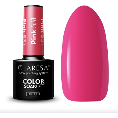 Claresa Gél lak Pink 531 5 g