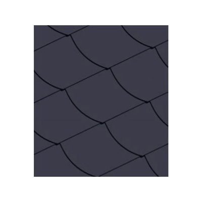 Cedral hladký čtverec s obloukem 300 x 300 mm levý modročerná
