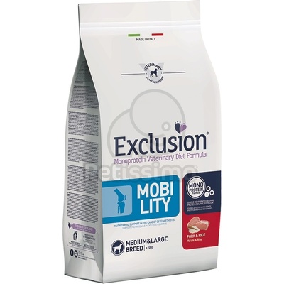 Exclusion Monoprotein Vet Diet Mobility Medium&Large Breed