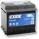 Autobatérie Exide Excell 12V 50Ah 450A EB500