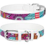 COLLAR Кожен нашийник WAUDOG Summer - бял 2 см x 30 - 39 см