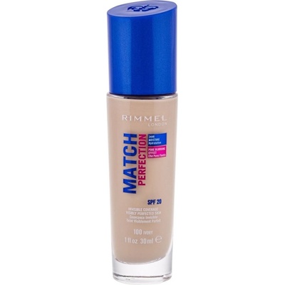 Rimmel London Match Perfection 24HR Moisture Hydratation make-up SPF20 100 Ivory 30 ml