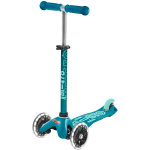 Micro Детска тротинетка Micro - Mini Deluxe LED, Aqua (MMD076) - ozone Тротинетка, скутер