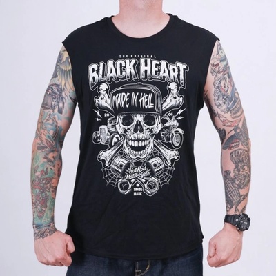 Black Heart pánské triko bez rukávů Sinner