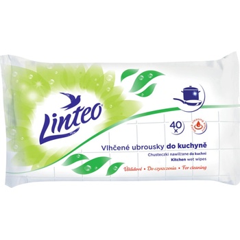 LINTEO Satin Vlhčené ubrousky do kuchyně 40 ks