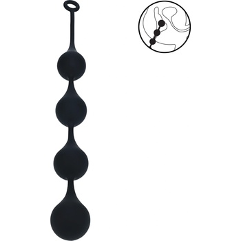 Levelz Silicone Waterdrop Anal Balls XXL 60mm Black