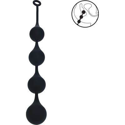 Levelz Silicone Waterdrop Anal Balls XXL 60mm Black