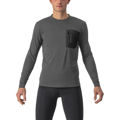 Castelli Unlimited Merino LS Dark gray/Black