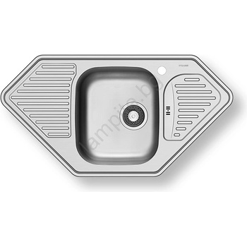 Pyramis 108760801 - Ъглова кухненска мивка MEDUSA CORNER 95x50 см (PY0003)