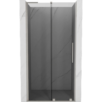 Mexen Velar L плъзгащи се душ врати 90 см, графит, четка никел - 871-090-003-41-97 (871-090-003-41-97)