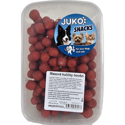 JUKO Snacks Masové kuličky Hovězí 600 g