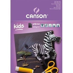 Canson Pad Kids Black Creation Скицник 10 A4 220 g (C400015602)