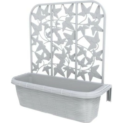 BAMA Sada závěsných truhlíků RONDINE PRIVACY, 50cm, 2ks, bílá