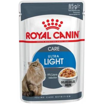 Royal Canin Ultra Light - хапки в сос за котки над 1 година, склонни към напълняване