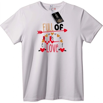 NOONEBRAND Тениска Пълен с Любов - 7XL, Black