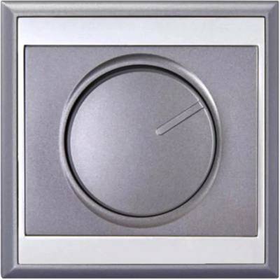 Lune Stmívač otočný antracitový, 80 × 80 × 25 mm, 60 – 400 W 5001114701951