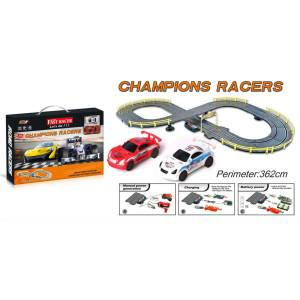 Babyhome Детска състезателна писта с колички Champions Racers (362 см, 1: 43)