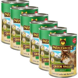 Wolfsblut Консерва Wolfsblut Green Valley Агне и Сьомга 6 x 395 г