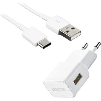 Samsung Зарядно устройство за електрическата мрежа SAMSUNG USB гнездо 8W + кабел Type-C FEHÉR EP-TA50EWE_TYPEC (EP-TA50EWE_TYPEC)