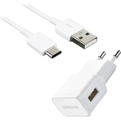 Samsung Зарядно устройство за електрическата мрежа SAMSUNG USB гнездо 8W + кабел Type-C FEHÉR EP-TA50EWE_TYPEC (EP-TA50EWE_TYPEC)