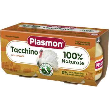 Plasmon Пюре Пуешко месо, 6+ м, 2х80г