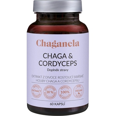Chaganela Extrakt čagy s cordycepsem 60 kapslí