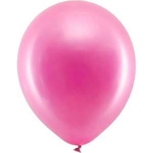 Party Deco Латексови Балони Металик, Фуксия 30см (rb30m-080)
