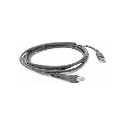 Zebra Cable, USB, 2.1m, straight Shielded, series A connector,