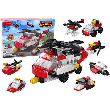 mamido Stavebnice hasičský vrtulník 6v1