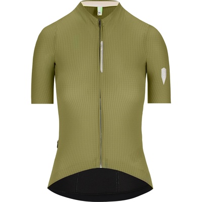 Q36.5 Дамска фланелка с къс ръкав за колоездене Q36.5 Women's Dottore Pro Jersey Cycling jersey - Drab Green (156-2425-0612)