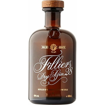 Filliers Dry Gin 28 46% 1 l (holá láhev)