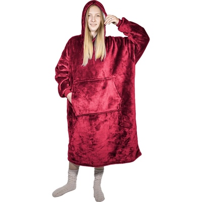 HomeLife Hoodie bordó 88112B 88 x 112 cm