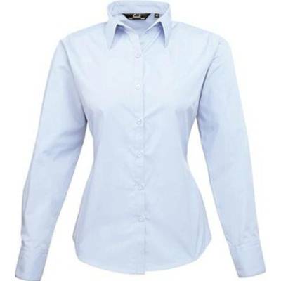Premier Workwear dámská košile s dlouhým rukávem PR300 Light Blue