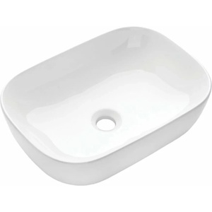 INVENA Мивка за плот Invena Vitoria правоъгълна 46 см бяла (CE-48-001-W)