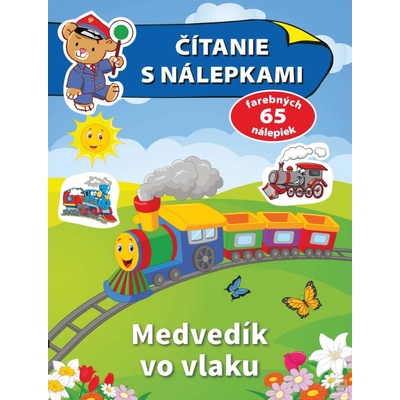 Čítanie s nálepkami: Medvedík vo vlaku