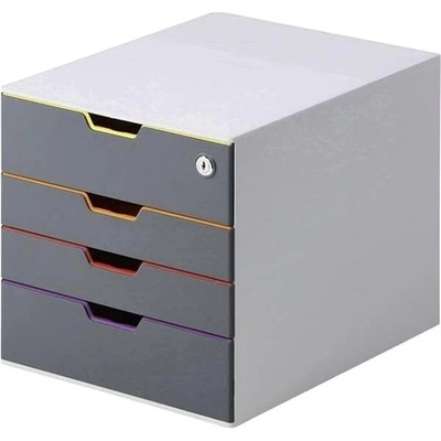 Durable Varicolor Safe box 4 zásuvky sivý
