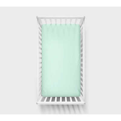 Lullalove bavlna prostěradlo Máta 60x120