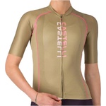 Castelli Дамска фланелка с къс ръкав за колоездене Castelli Women's Unlimited 2 Jersey Cycling jersey - Elmwood / Rosa Giro-Light Pink (156-2749-0112)