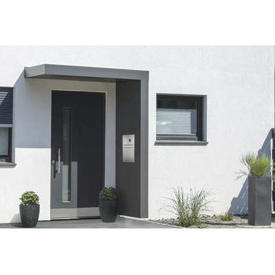 Gutta BS Plus 160 RAL 7016 antracit 200x90 cm pravý bočný diel vrátane poštovej schránky zvončeka a domáceho telefónu nerezový odtok vody v bočnom diele