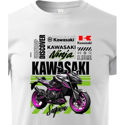 Dětské triko Kawasaki Ninja Bílá Canvas tričko Bezvatriko.cz 2376