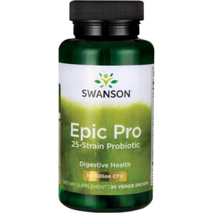 Swanson Epic-Pro 25-Strain Probiotic 30 Billion CFU [30 капсули]