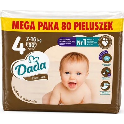 Dada Extra Care 4 MAXI 7-16 kg 80 ks