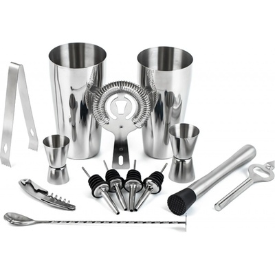 TOMTOP JMS 14ks/sada Mixology Bartender Kit Cocktail Shaker Set s Boston Shaker/ Jigger/ Pourers/ Ice