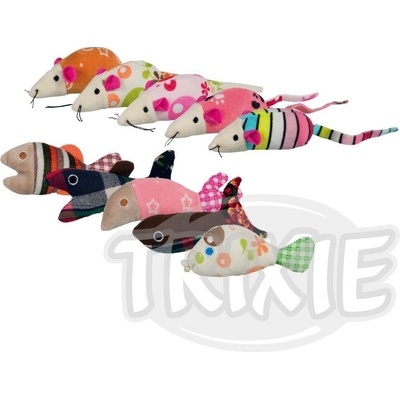 PLAČEK Hračka MAGIC CAT myš plyšová chrastící 11 cm 2ks