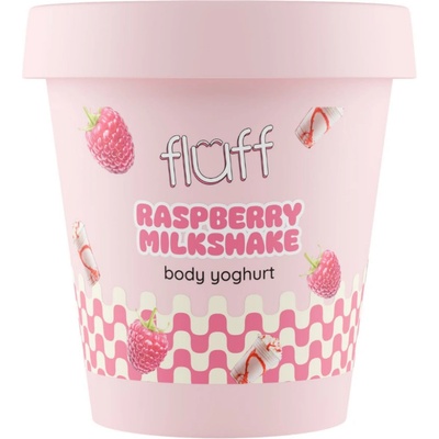 Fluff Йогурт за тяло, малинов шейк, 180 ml
