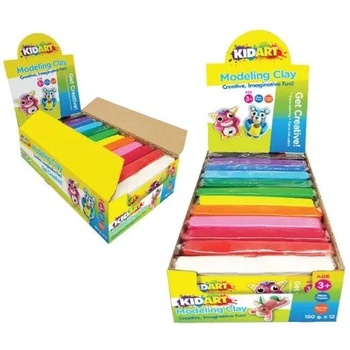 Kid Art Цветна пластилинена глина, 1 бр - различни (t150pdq/12c)