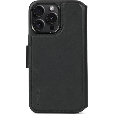 Decoded Leather Detachable Wallet, black - iPhone 15 Pro Max (k-D24IPO15PMDW5BK)