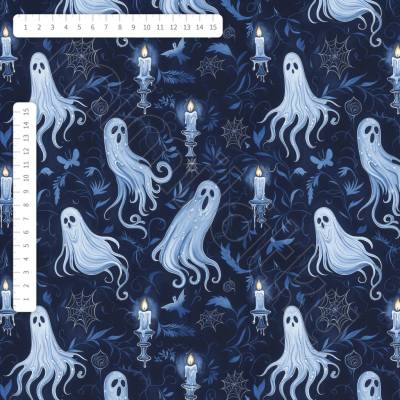 Softshell noční duchové indigo by MIMI